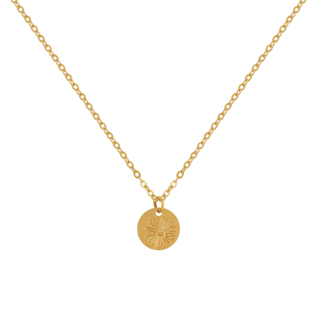 Birth Flower Pendant Necklace