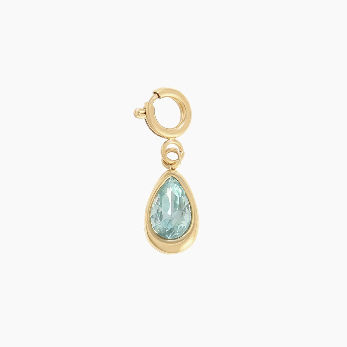 Birthstone Teardrop Charm