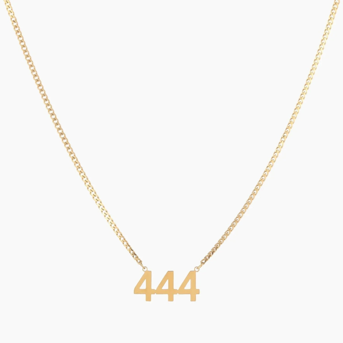 Angel Number Necklace w/ Cuban Chain