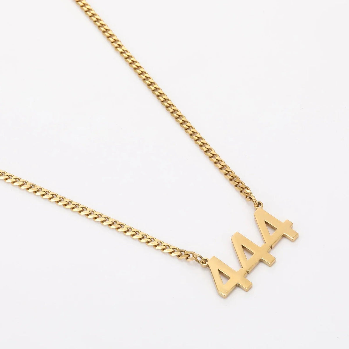 Angel Number Necklace w/ Cuban Chain