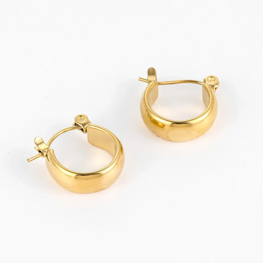 Bold Dome Hoop Earrings