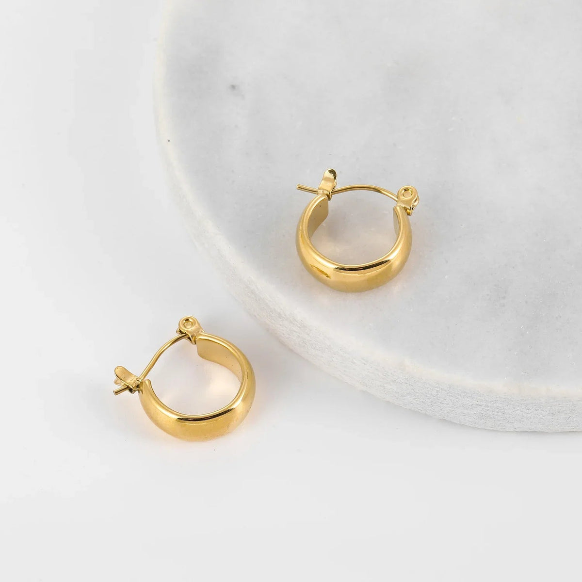 Bold Dome Hoop Earrings