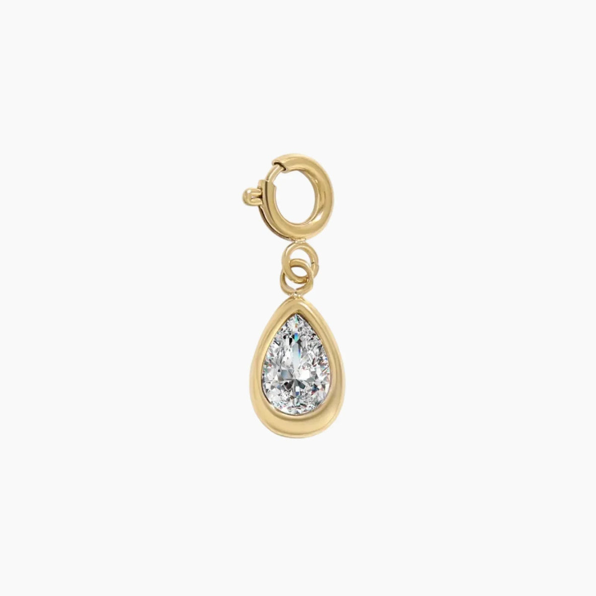 Birthstone Teardrop Charm