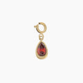 Birthstone Teardrop Charm