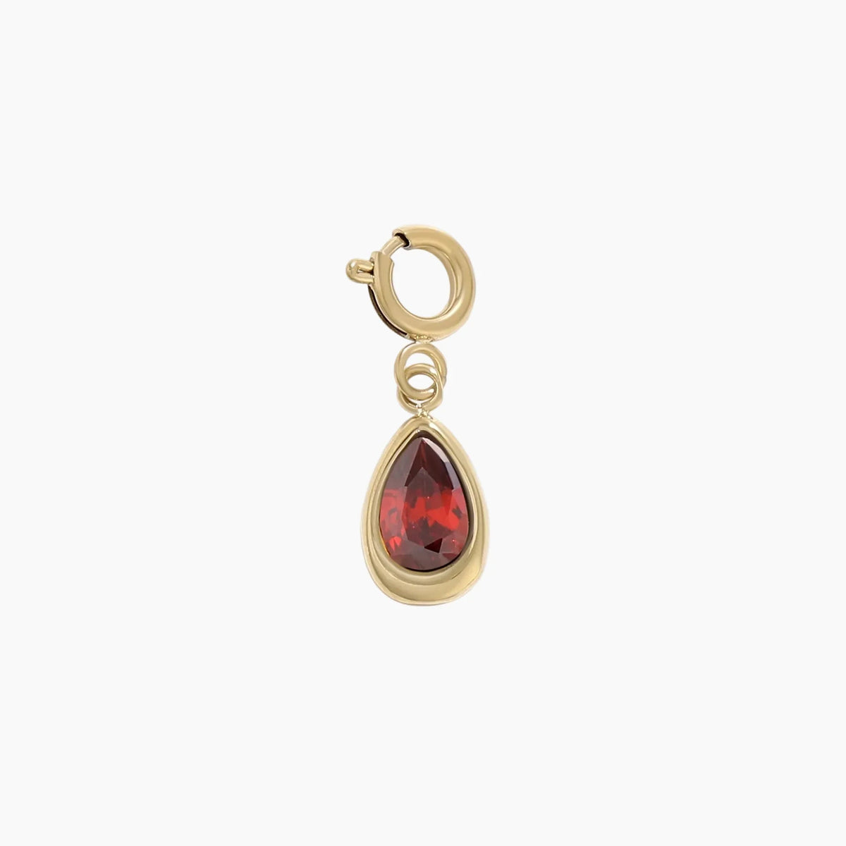 Birthstone Teardrop Charm