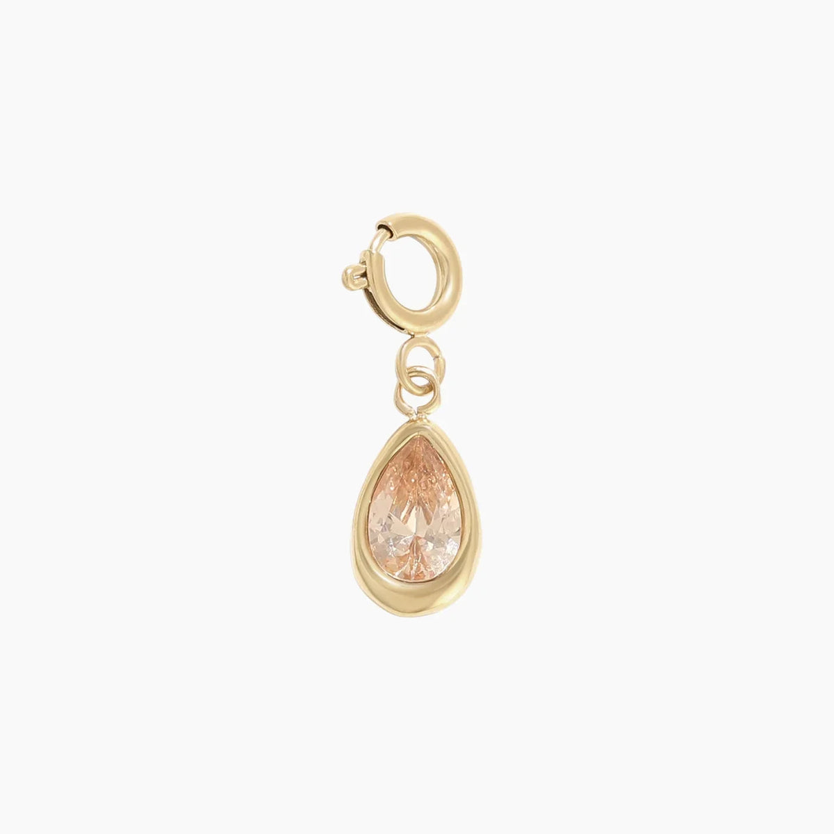 Birthstone Teardrop Charm