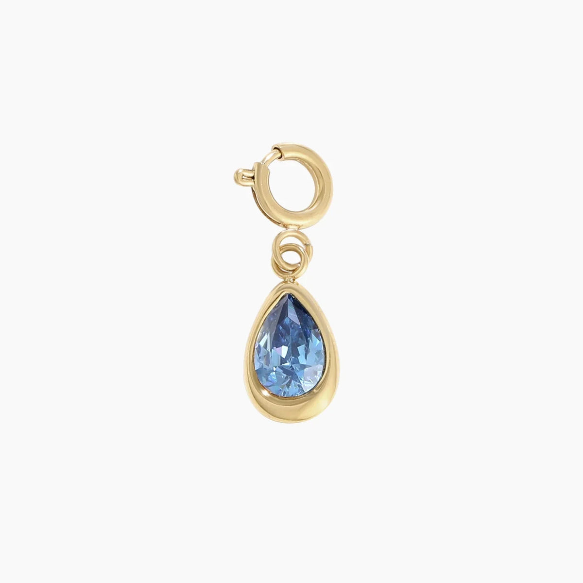 Birthstone Teardrop Charm