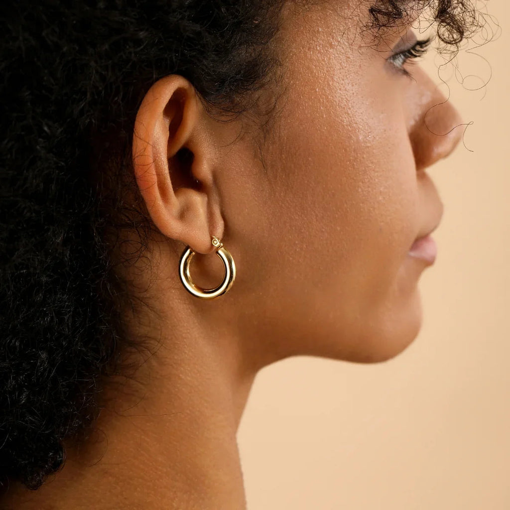 Bold Tube Hoop Earrings