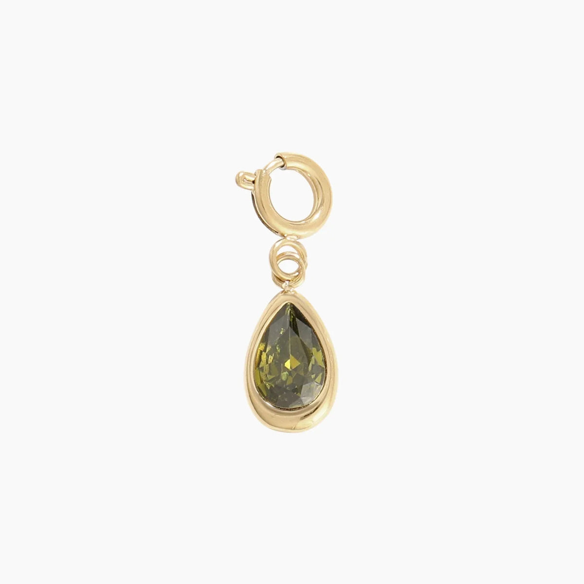 Birthstone Teardrop Charm