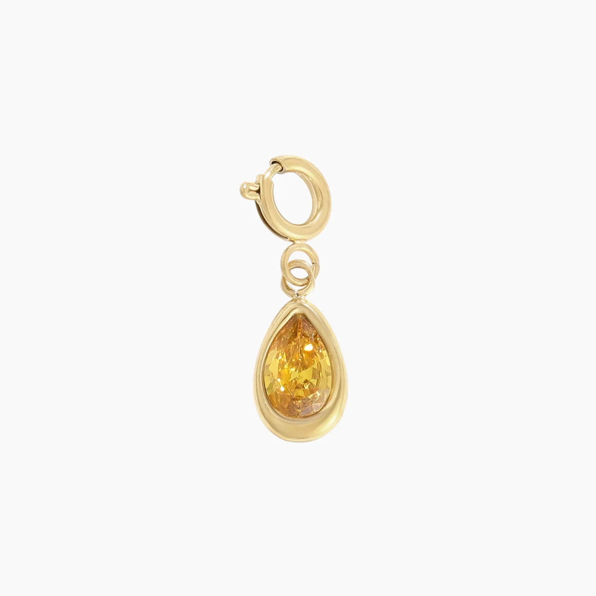 Birthstone Teardrop Charm
