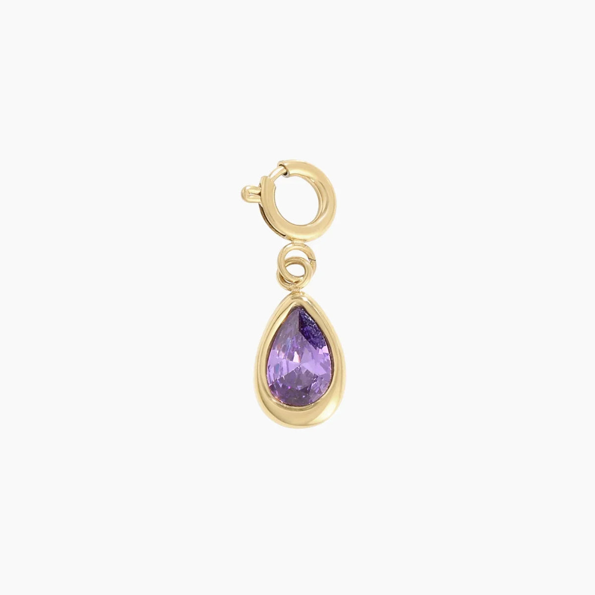 Birthstone Teardrop Charm