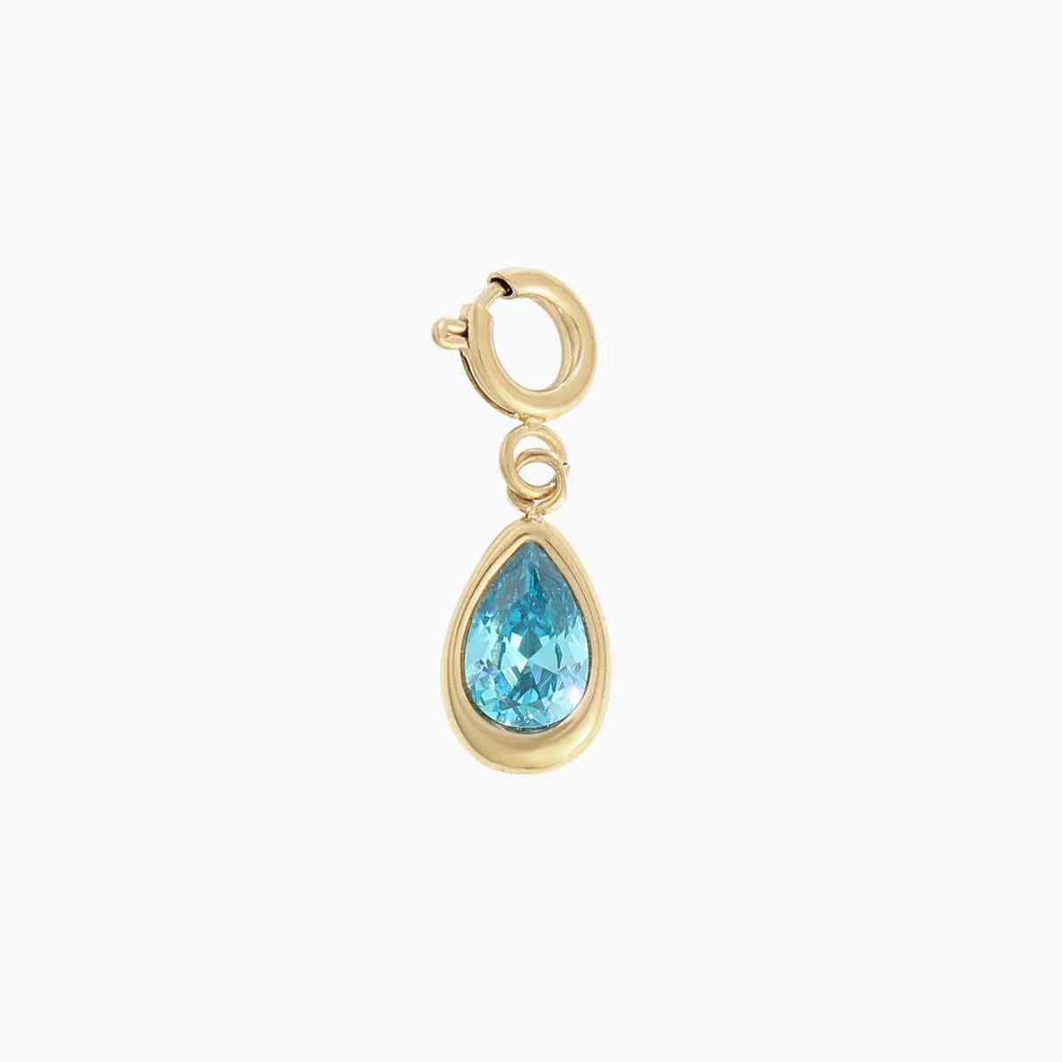 Birthstone Teardrop Charm