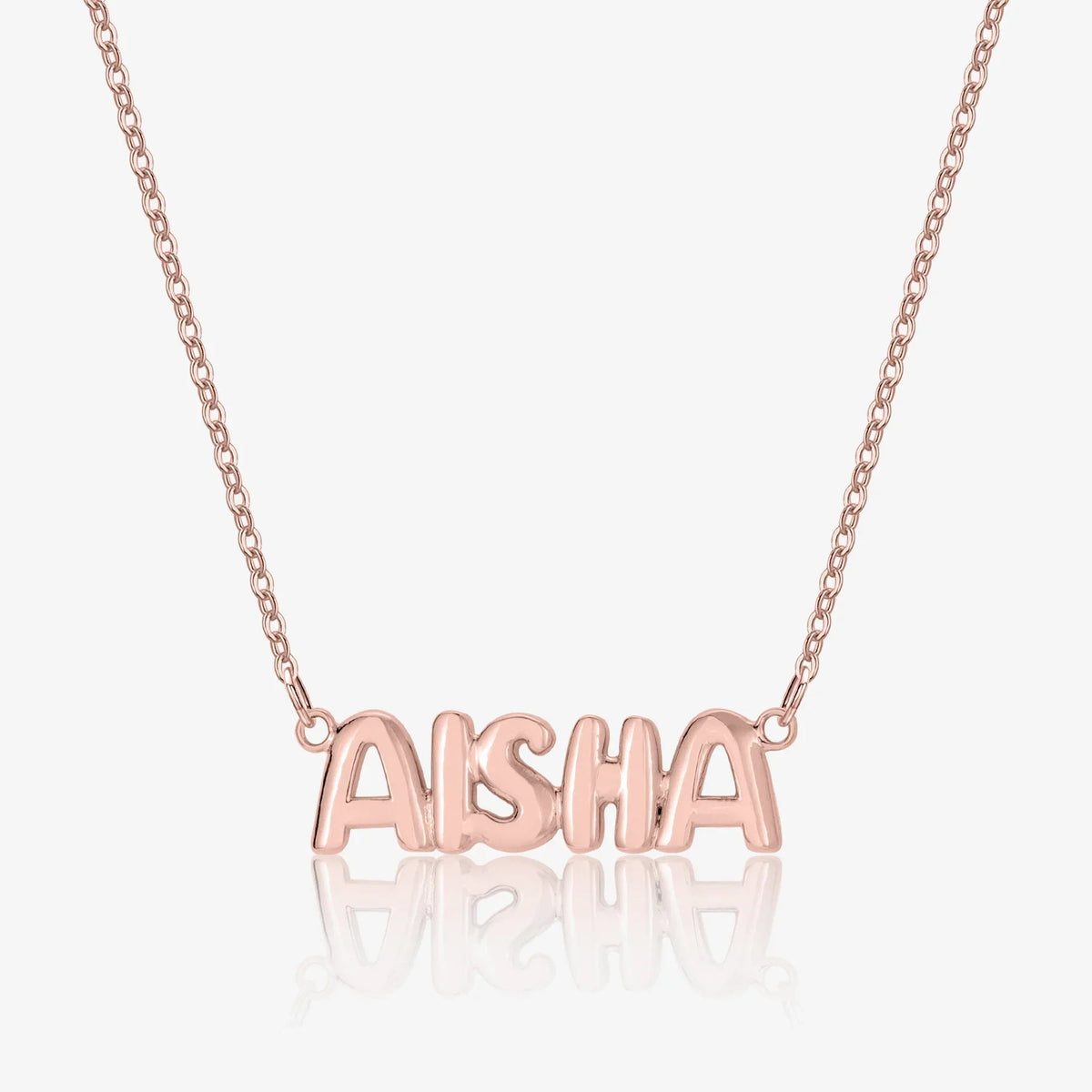 Bubble Letter Name Necklace