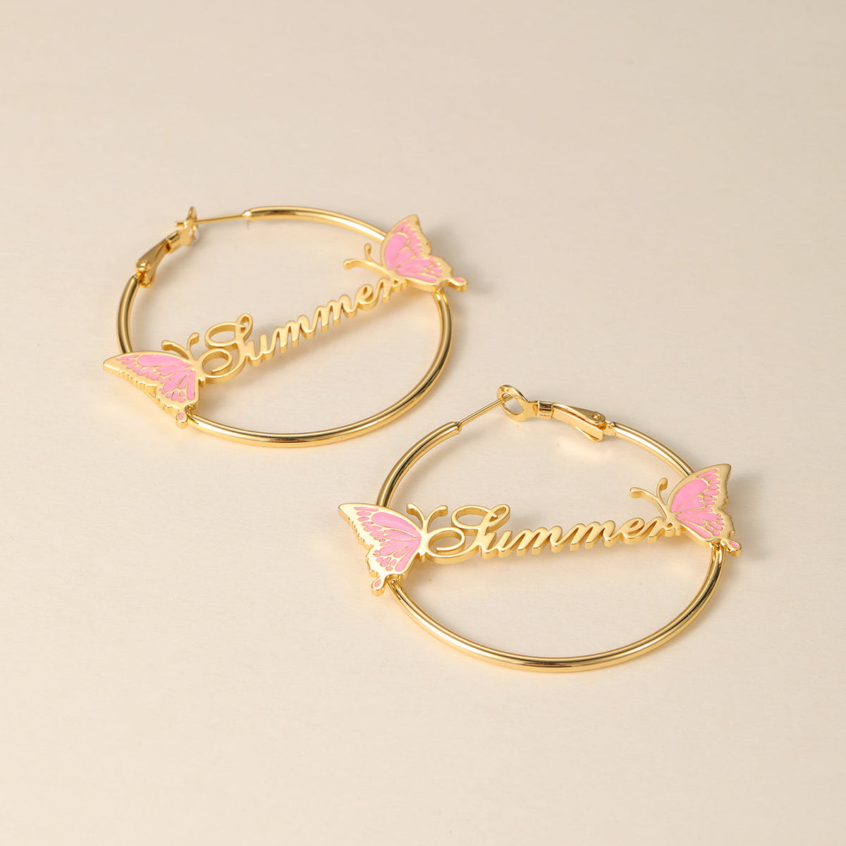 Butterfly Name Hoops