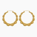 Bamboo Hoop Earrings