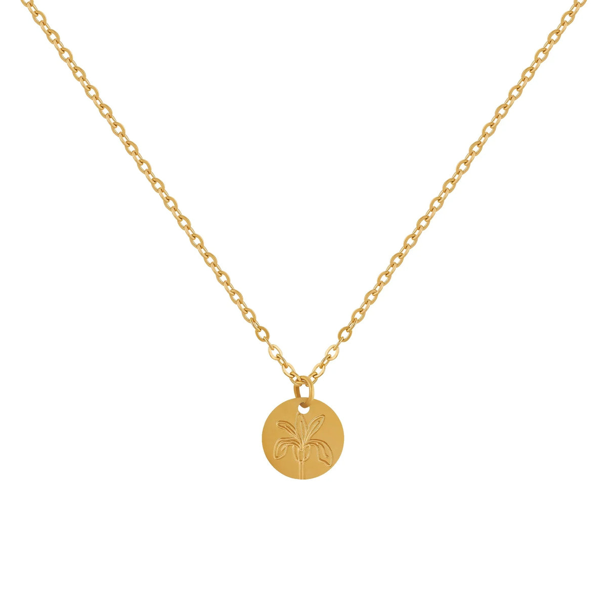 Birth Flower Pendant Necklace