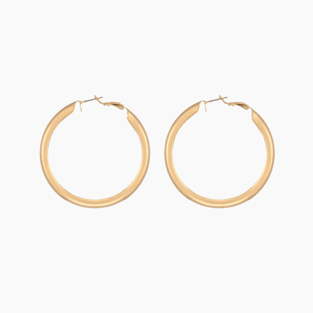 Chunky Hollow Hoop Earrings