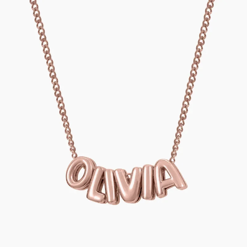 Bubble Name Necklace