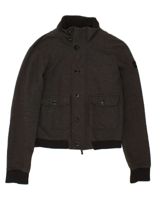 Weekend Specials to Indulge In ARMANI Womens Bomber Jacket UK 16 Large Grey
