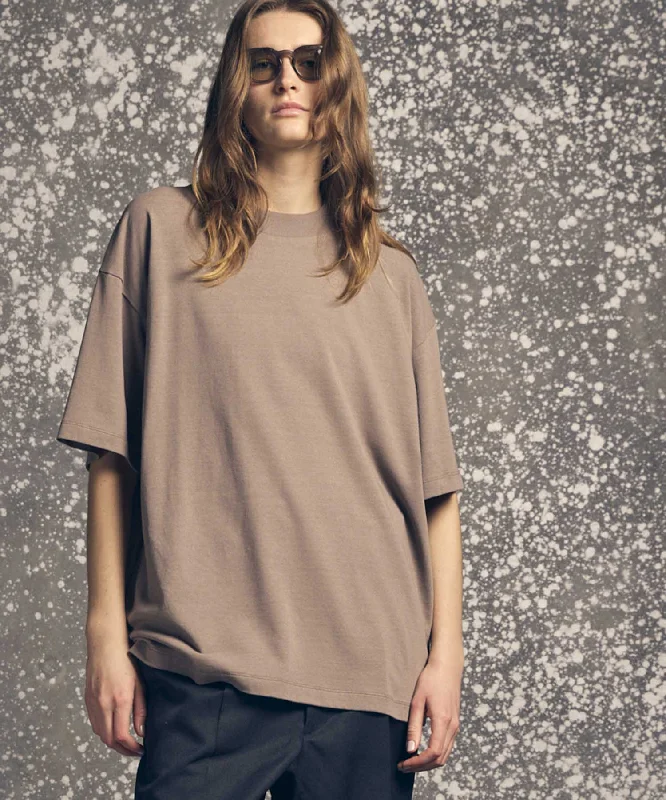 Overstock Clearance Cotton Cupro Prime-Over Mock Neck T-Shirt