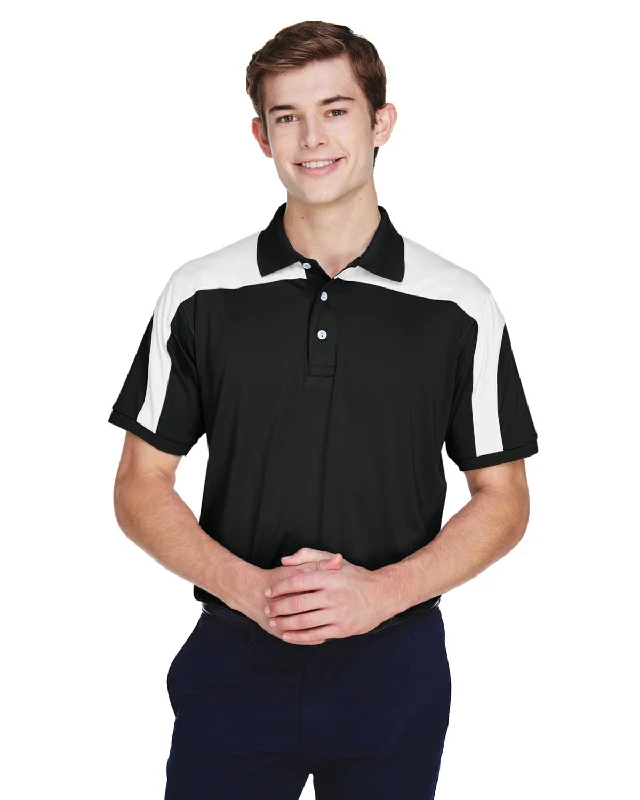 Unwind with Weekend Discounts Team 365 Mens Victor Performance Polo | Black