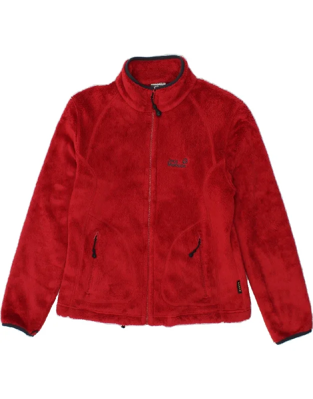 Weekend Savings Bonanza JACK WOLFSKIN Womens Fleece Jacket UK 12/14 Medium Red Polyester Weekend Savings Bonanza JACK WOLFSKIN Womens Fleece Jacket UK 12/14 Medium Red Polyester