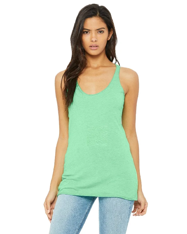 New Deal Bella+Canvas Ladies Triblend Racerback Tank | Mint Triblend