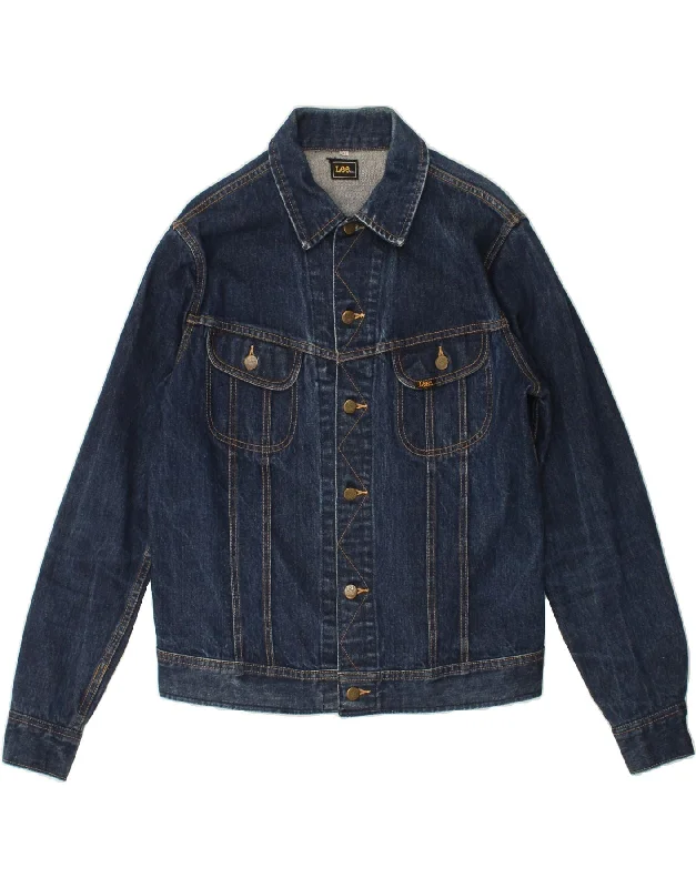 Weekend Savings Delight LEE Womens Denim Jacket IT 42 Medium Navy Blue Cotton