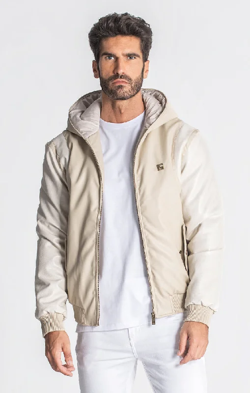 Unbeatable Prices Beige Texas Hoodie Bomber