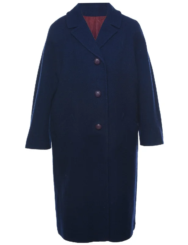 Limited Offer Single Breasted Wool Coat - XL