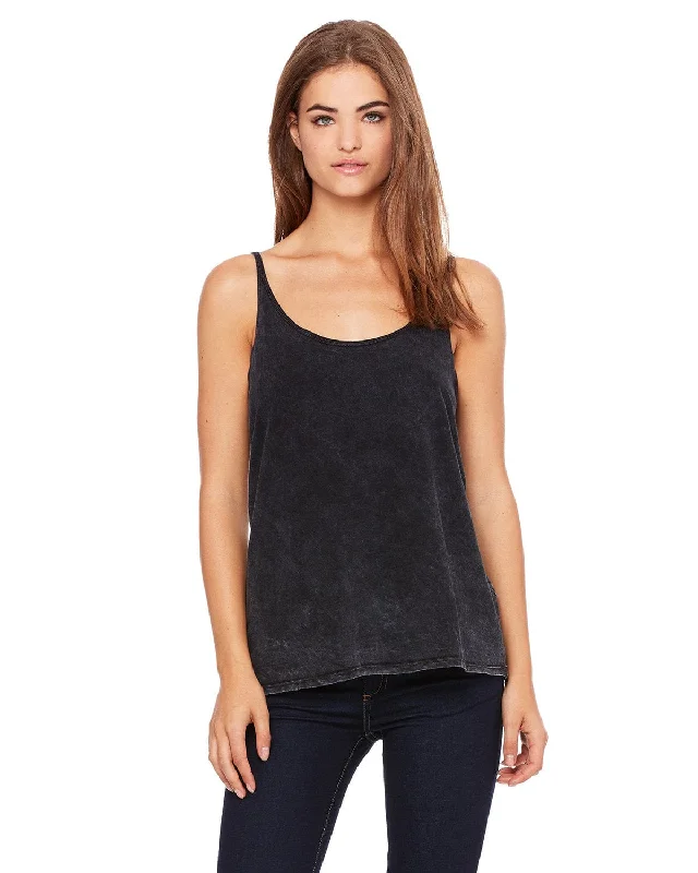 Now or Never Bella+Canvas Ladies Slouchy Tank | Blk Mineral Wsh