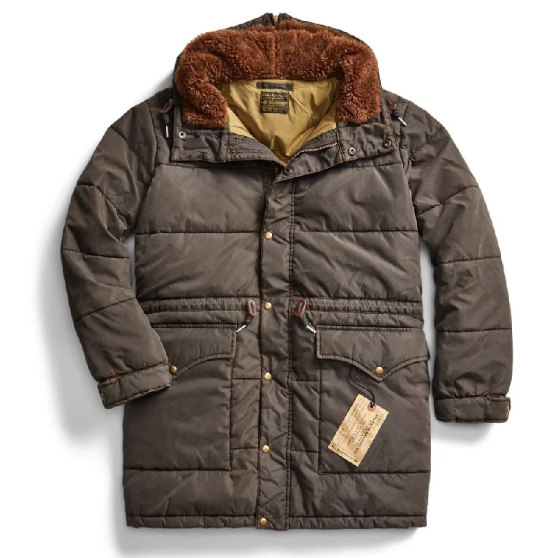 Weekend Offers You Can't Ignore RRL by Ralph Lauren Coated Twill Parka Vintage Black Weekend Offers You Can't Ignore RRL by Ralph Lauren Coated Twill Parka Vintage Black