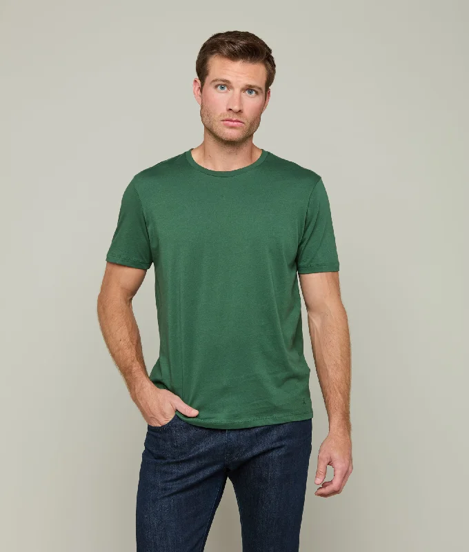 Unwind with Weekend Discounts Lucchese Crew Neck Tee :: Loden Green