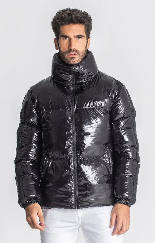Weekend Specials to Enjoy Black Crypto Puffer Jacket
