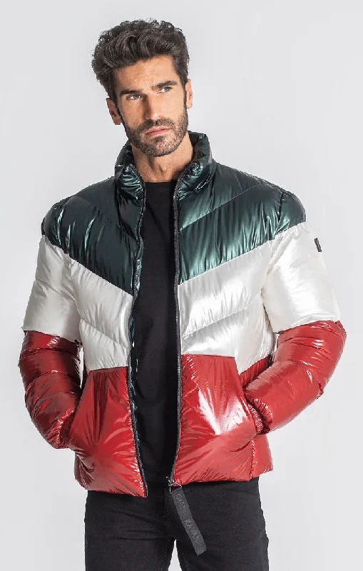 Top Pick Multicolor Division Puffer Jacket
