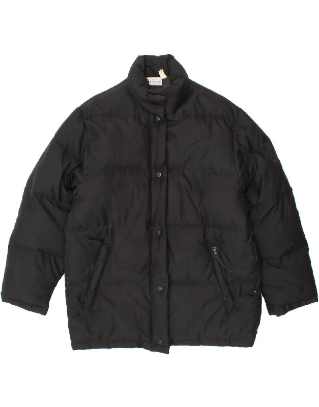 Half Price SERGIO TACCHINI Womens Padded Jacket IT 44 Medium Black Polyamide