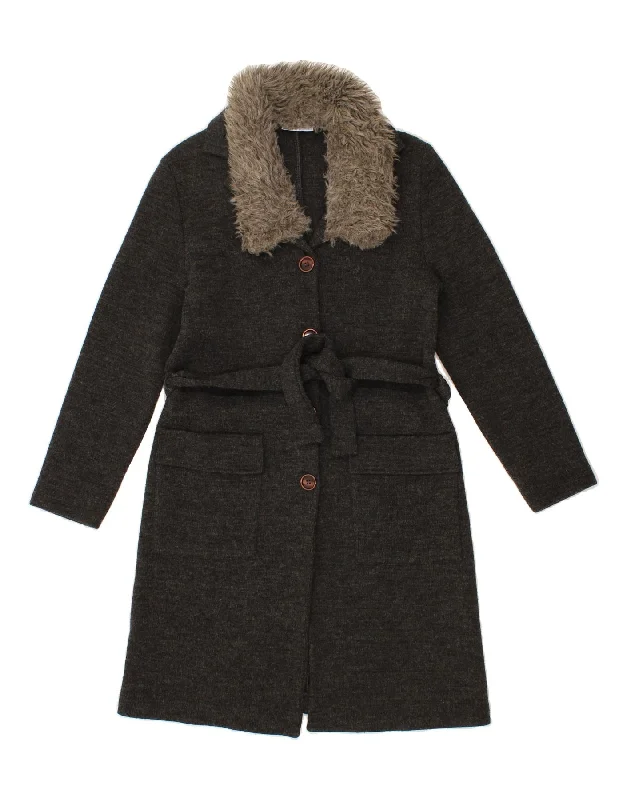 Weekend Savings Extravaganza PHEDER Womens Overcoat UK 16 Large Grey