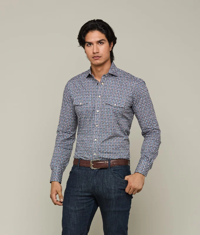 Weekend Savings Sensation Telluride :: Blue/Brown Floral