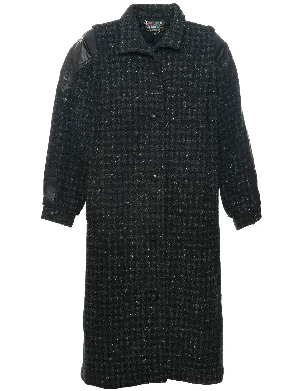 Bonus Offer Single Breasted Wool Coat - L