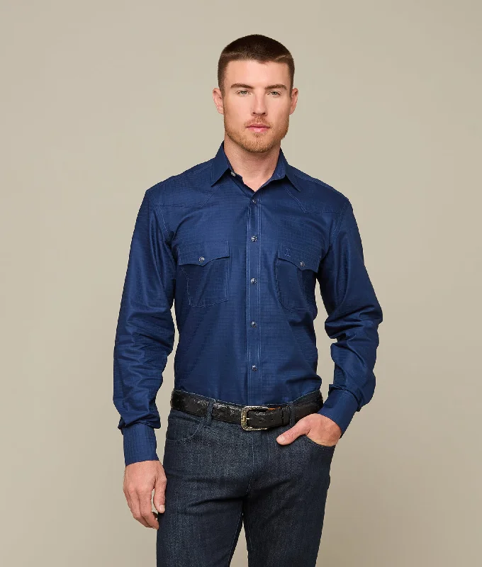 Weekend Deals That Spark Square Dobby Shirt :: Navy