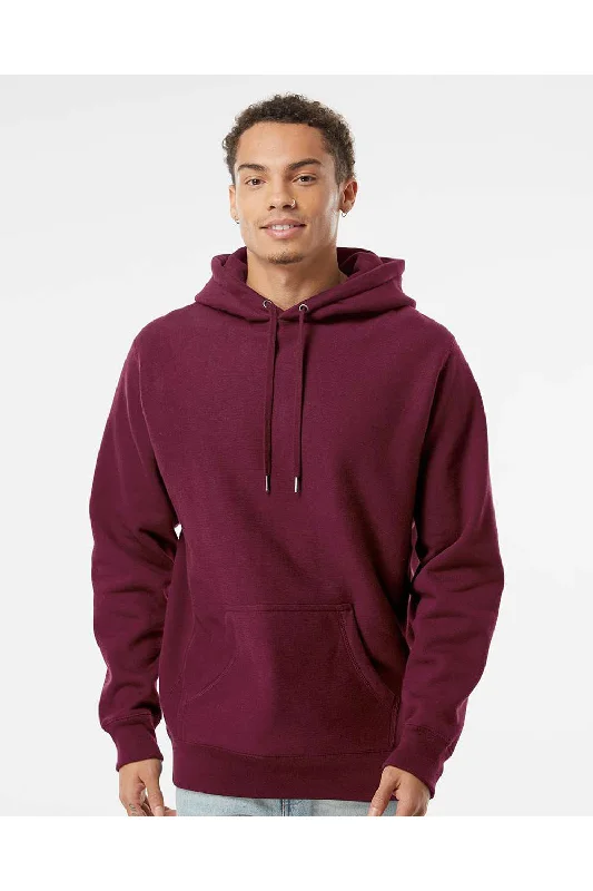 Crazy Deal Independent Trading Co. Mens Legend Hooded Sweatshirt Hoodie w/ Pouch Pocket - Maroon