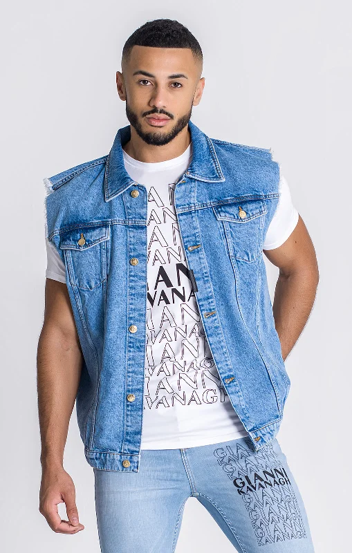 Early Bird Light Blue Ego Denim Vest