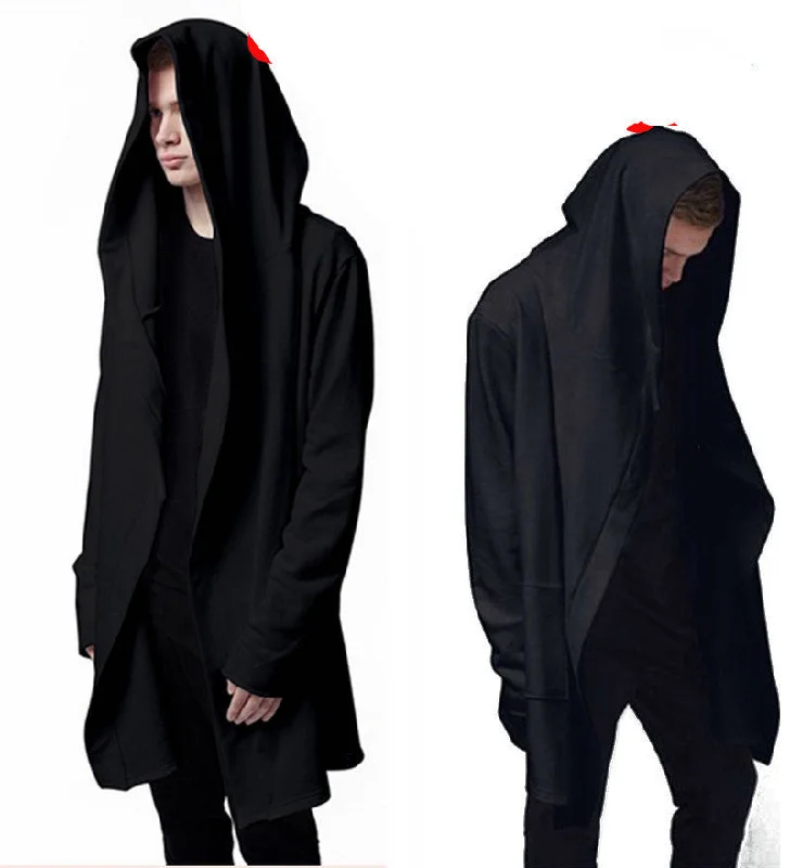 Weekend Discounts to Enjoy High Quality Casual unisex Men's Hooded With Black Gown Hip Hop Hoodies and Sweatshirts long Sleeves Jackets women cloak Coats Weekend Discounts to Enjoy High Quality Casual unisex Men's Hooded With Black Gown Hip Hop Hoodies and Sweatshirts long Sleeves Jackets women cloak Coats