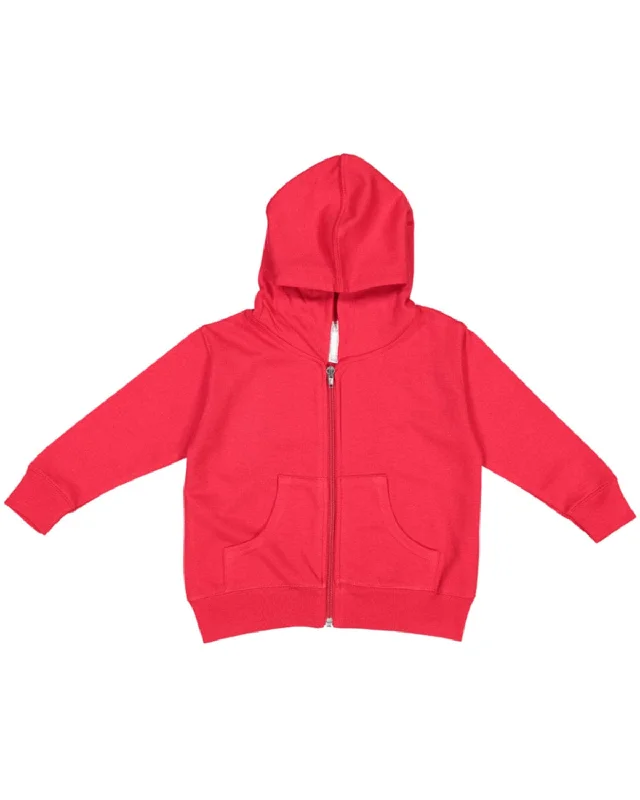 Weekend Extravaganza: Shop Now Rabbit Skins Toddler Full-Zip Hooded Sweatshirt | Red