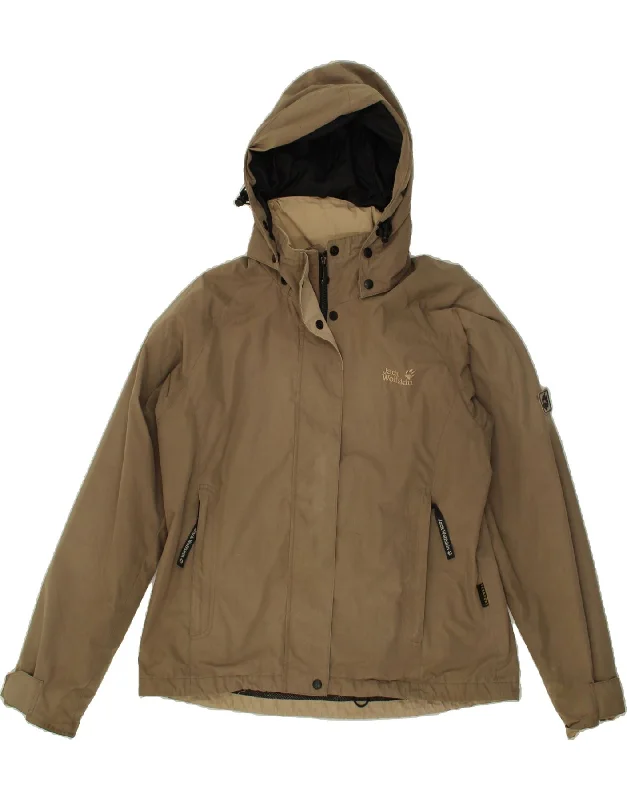 Hurry Up JACK WILLS Womens Hooded Rain Jacket UK 18 XL  Grey Polyamide