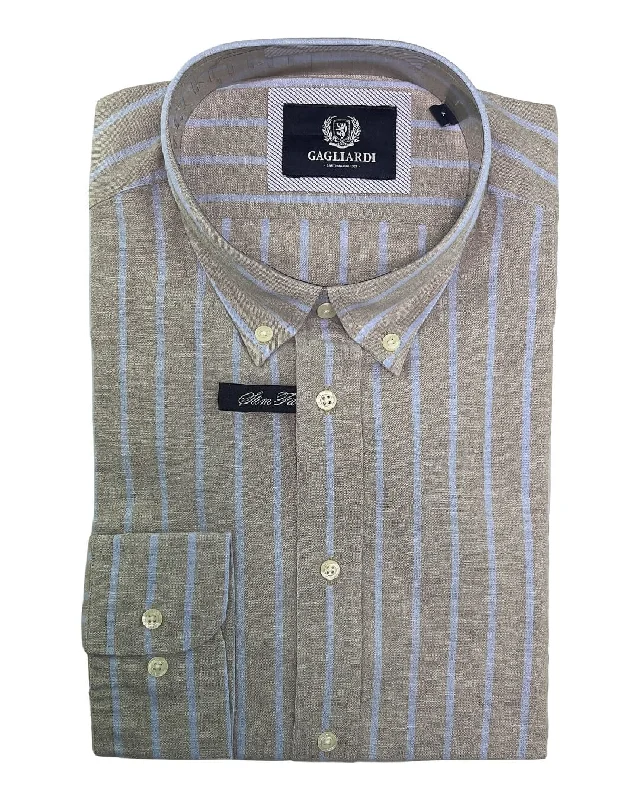 Midnight Sale Wide Stone & Sky Stripes Shirt