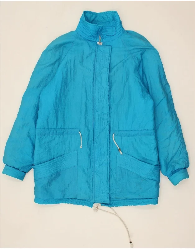 Weekend Discounts Worth Grabbing VINTAGE Womens Windbreaker Coat UK 18 XL Blue