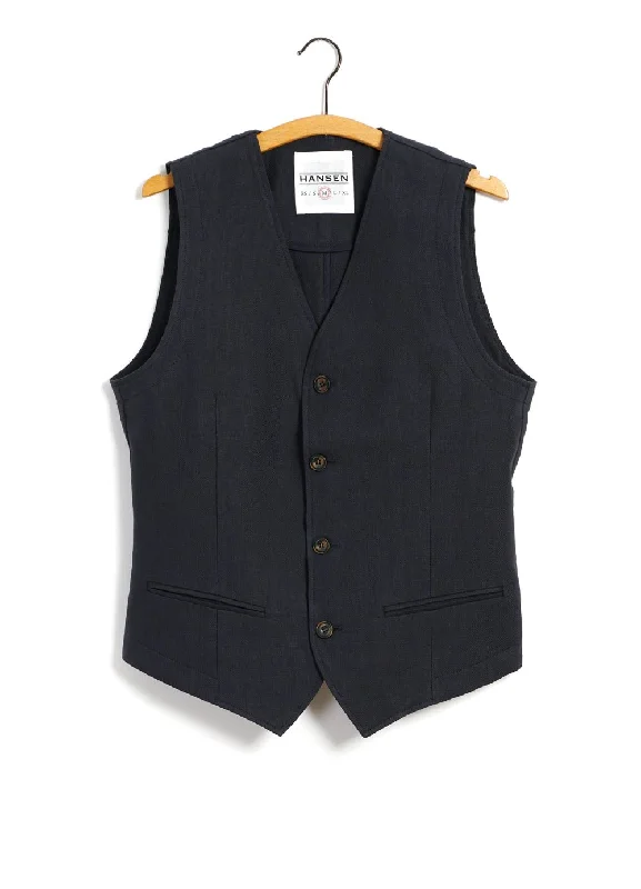 Crazy Savings DANIEL | Classic Waistcoat | Dark Blue