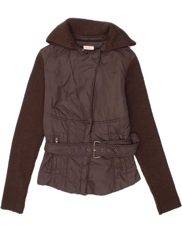 Weekend Bargains to Savor MAX & CO. Womens Padded Jacket EU 38 Medium Brown Polyamide Weekend Bargains to Savor MAX & CO. Womens Padded Jacket EU 38 Medium Brown Polyamide