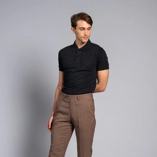 Weekend Bargains to Relish Black Onyx Black Cotton Polo T-Shirt